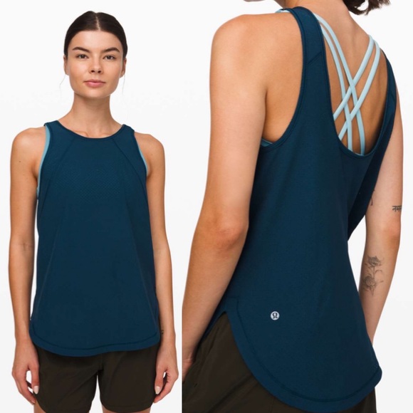 lululemon athletica Tops - Lululemon Close the Distance Tank Night Diver size Medium